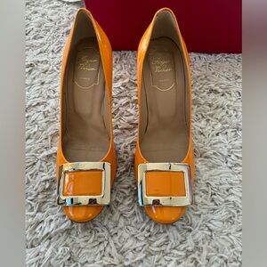 Roger Vivier Patent Leather Buckle Pumps